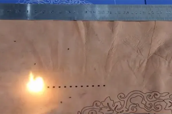 القطع والتثقيب بالليزر: على المنتجات الجلدية