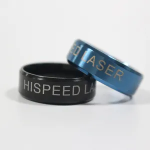 النقش بالليزر على الخاتم المعدني